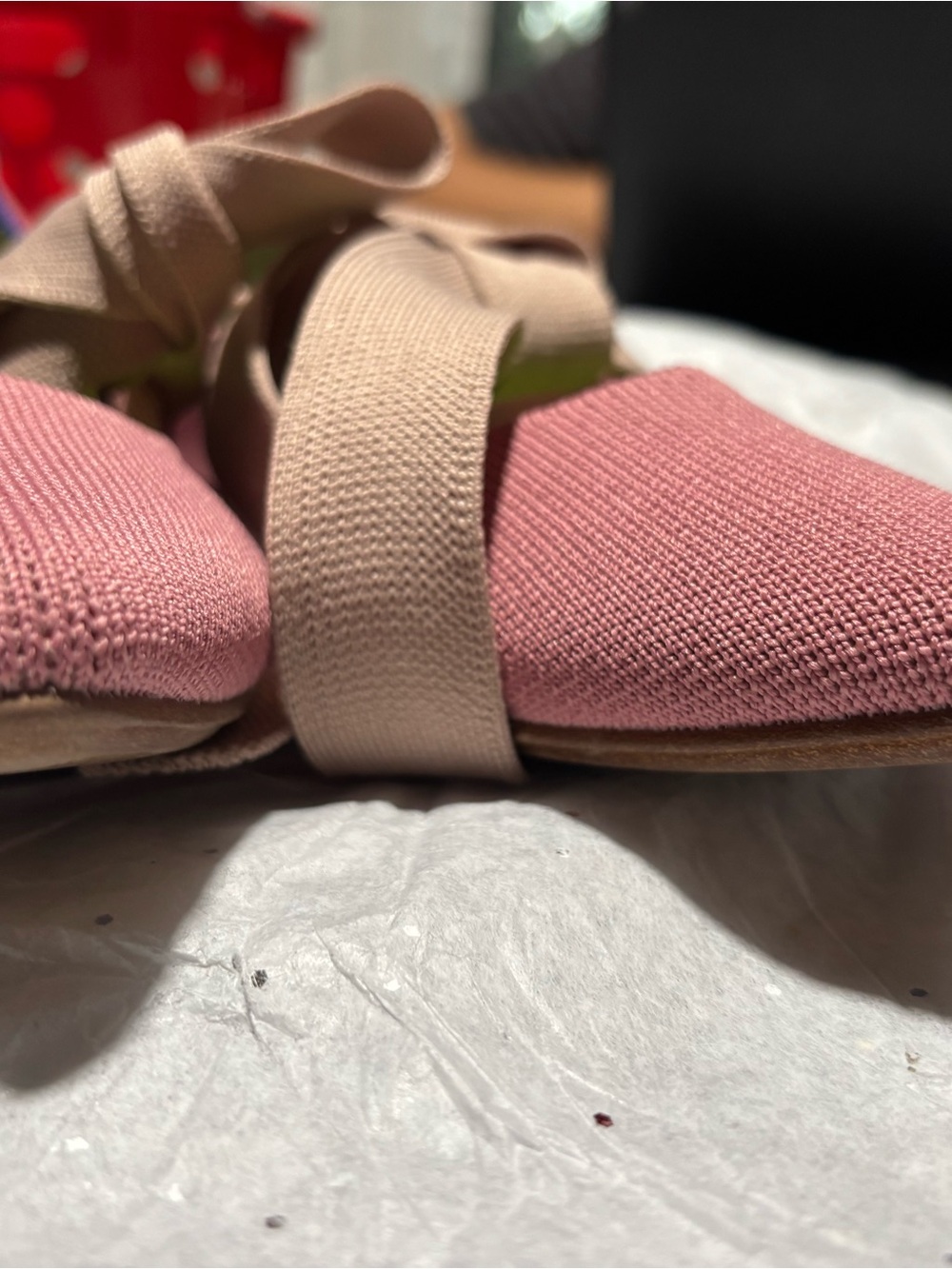 Rothy's Pink Pointed-Toe Bow Flat - Picture 13 of 14